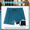 image:imageCOOFANDY Men Swim Trunk with Compression Liner 2 in 1 Swimwear Bathing Suit Quick Dry Board ShortPeacock Bluegreen