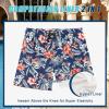 image:imageCOOFANDY Men Swim Trunk with Compression Liner 2 in 1 Swimwear Bathing Suit Quick Dry Board ShortPrint Navy Blue Flowers