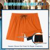 image:imageCOOFANDY Men Swim Trunk with Compression Liner 2 in 1 Swimwear Bathing Suit Quick Dry Board ShortRed Orange