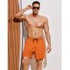 image:imageCOOFANDY Men Swim Trunk with Compression Liner 2 in 1 Swimwear Bathing Suit Quick Dry Board ShortRed Orange