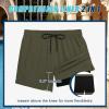 image:imageCOOFANDY Men Swim Trunk with Compression Liner 2 in 1 Swimwear Bathing Suit Quick Dry Board ShortZ Deep Army Green
