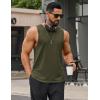 image:imageCOOFANDY Men Workout Tank Tops Sleeveless Gym Muscle Shirt Quick Dry Athletic Running Tee Shirts Summer LightweightArmy Green