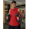 image:imageCOOFANDY Men Workout Tank Tops Sleeveless Gym Muscle Shirt Quick Dry Athletic Running Tee Shirts Summer LightweightRed