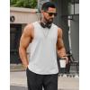 image:imageCOOFANDY Men Workout Tank Tops Sleeveless Gym Muscle Shirt Quick Dry Athletic Running Tee Shirts Summer LightweightWhite