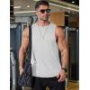 image:imageCOOFANDY Men Workout Tank Tops Sleeveless Gym Muscle Shirt Quick Dry Athletic Running Tee Shirts Summer LightweightWhite