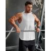 image:imageCOOFANDY Men Workout Tank Tops Sleeveless Gym Muscle Shirt Quick Dry Athletic Running Tee Shirts Summer LightweightWhite