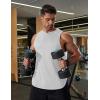 image:imageCOOFANDY Men Workout Tank Tops Sleeveless Gym Muscle Shirt Quick Dry Athletic Running Tee Shirts Summer LightweightWhite