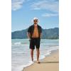 image:imageCOOFANDY Mens 2 Piece Outfit Casual Short Sleeve Button Down Shirt and Beach Shorts Set Summer Vacation Outfits for MenBlack