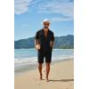 image:imageCOOFANDY Mens 2 Piece Outfit Casual Short Sleeve Button Down Shirt and Beach Shorts Set Summer Vacation Outfits for MenBlack