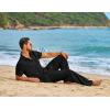 image:imageCOOFANDY Mens 2 Piece Sets Summer Outfits Short Sleeve Button Down Shirt Loose Pant Sets Beach Vacation OutfitsBlack