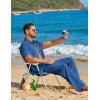 image:imageCOOFANDY Mens 2 Piece Sets Summer Outfits Short Sleeve Button Down Shirt Loose Pant Sets Beach Vacation OutfitsDenim Blue