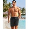 image:imageCOOFANDY Mens 7 Swim Trunks with Compression Liner Quick Dry 2 in 1 Bathing Suit Beach Swimwear Board Shorts with PocketsAblack