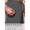 image:imageCOOFANDY Mens 7 Swim Trunks with Compression Liner Stretch Swimming Shorts with Zipper PocketsDark Grey