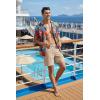 image:imageCOOFANDY Mens 7 Swim Trunks with Compression Liner Stretch Swimming Shorts with Zipper PocketsKhaki