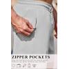 image:imageCOOFANDY Mens 7 Swim Trunks with Compression Liner Stretch Swimming Shorts with Zipper PocketsLight Grey