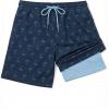 image:imageCOOFANDY Mens 7 Swim Trunks with Compression Liner Stretch Swimming Shorts with Zipper PocketsNavy  Palm Tree