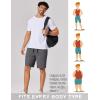 image:imageCOOFANDY Mens 9 Casual Shorts with Zipper Pocket Elastic Waist Drawstring Chinos Short Summer Lightweight Cotton ShortsCharcoal