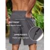 image:imageCOOFANDY Mens 9 Casual Shorts with Zipper Pocket Elastic Waist Drawstring Chinos Short Summer Lightweight Cotton ShortsCharcoal