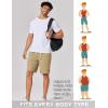 image:imageCOOFANDY Mens 9 Casual Shorts with Zipper Pocket Elastic Waist Drawstring Chinos Short Summer Lightweight Cotton ShortsDark Khaki