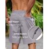 image:imageCOOFANDY Mens 9 Casual Shorts with Zipper Pocket Elastic Waist Drawstring Chinos Short Summer Lightweight Cotton ShortsGrey