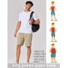 image:imageCOOFANDY Mens 9 Casual Shorts with Zipper Pocket Elastic Waist Drawstring Chinos Short Summer Lightweight Cotton ShortsKhaki