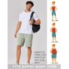 image:imageCOOFANDY Mens 9 Casual Shorts with Zipper Pocket Elastic Waist Drawstring Chinos Short Summer Lightweight Cotton ShortsLoden Frost