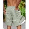 image:imageCOOFANDY Mens 9 Casual Shorts with Zipper Pocket Elastic Waist Drawstring Chinos Short Summer Lightweight Cotton ShortsLoden Frost