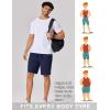 image:imageCOOFANDY Mens 9 Casual Shorts with Zipper Pocket Elastic Waist Drawstring Chinos Short Summer Lightweight Cotton ShortsNavy Blue