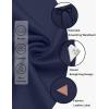 image:imageCOOFANDY Mens 9 Casual Shorts with Zipper Pocket Elastic Waist Drawstring Chinos Short Summer Lightweight Cotton ShortsNavy Blue