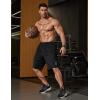 image:imageCOOFANDY Mens Athletic Running Shorts 9 Lightweight Quick Dry Drawstring Mesh Gym Shorts with Zipper PocketsBlack