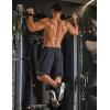 image:imageCOOFANDY Mens Athletic Running Shorts 9 Lightweight Quick Dry Drawstring Mesh Gym Shorts with Zipper PocketsDark Grey