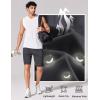 image:imageCOOFANDY Mens Athletic Running Shorts 9 Lightweight Quick Dry Drawstring Mesh Gym Shorts with Zipper PocketsDark Grey