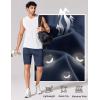 image:imageCOOFANDY Mens Athletic Running Shorts 9 Lightweight Quick Dry Drawstring Mesh Gym Shorts with Zipper PocketsNavy Blue