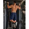 image:imageCOOFANDY Mens Athletic Running Shorts 9 Lightweight Quick Dry Drawstring Mesh Gym Shorts with Zipper PocketsNavy Blue
