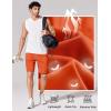 image:imageCOOFANDY Mens Athletic Running Shorts 9 Lightweight Quick Dry Drawstring Mesh Gym Shorts with Zipper PocketsVibrant Orange