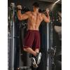 image:imageCOOFANDY Mens Athletic Running Shorts 9 Lightweight Quick Dry Drawstring Mesh Gym Shorts with Zipper PocketsWine Red
