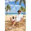 image:imageCOOFANDY Mens Button Down Shirts Short Sleeve Casual Shirt Summer Beach Textured ShirtsWhite