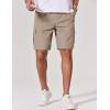 image:imageCOOFANDY Mens Cargo Cotton Twill Cargo Shorts Drawstring Stretch Elastic Waist Casual Work Short with 5 PocketsBeige