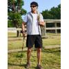 image:imageCOOFANDY Mens Cargo Cotton Twill Cargo Shorts Drawstring Stretch Elastic Waist Casual Work Short with 5 PocketsBlack