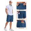 image:imageCOOFANDY Mens Cargo Cotton Twill Cargo Shorts Drawstring Stretch Elastic Waist Casual Work Short with 5 PocketsBlue