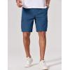 image:imageCOOFANDY Mens Cargo Cotton Twill Cargo Shorts Drawstring Stretch Elastic Waist Casual Work Short with 5 PocketsBlue