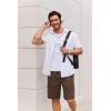 image:imageCOOFANDY Mens Cargo Cotton Twill Cargo Shorts Drawstring Stretch Elastic Waist Casual Work Short with 5 PocketsBrown