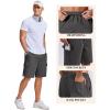 image:imageCOOFANDY Mens Cargo Cotton Twill Cargo Shorts Drawstring Stretch Elastic Waist Casual Work Short with 5 PocketsDark Gray