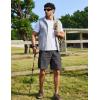 image:imageCOOFANDY Mens Cargo Cotton Twill Cargo Shorts Drawstring Stretch Elastic Waist Casual Work Short with 5 PocketsDark Gray