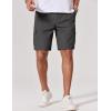 image:imageCOOFANDY Mens Cargo Cotton Twill Cargo Shorts Drawstring Stretch Elastic Waist Casual Work Short with 5 PocketsDark Gray