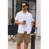 image:imageCOOFANDY Mens Cargo Cotton Twill Cargo Shorts Drawstring Stretch Elastic Waist Casual Work Short with 5 PocketsKhaki