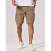 image:imageCOOFANDY Mens Cargo Cotton Twill Cargo Shorts Drawstring Stretch Elastic Waist Casual Work Short with 5 PocketsKhaki
