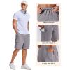 image:imageCOOFANDY Mens Cargo Cotton Twill Cargo Shorts Drawstring Stretch Elastic Waist Casual Work Short with 5 PocketsLight Gray