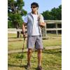 image:imageCOOFANDY Mens Cargo Cotton Twill Cargo Shorts Drawstring Stretch Elastic Waist Casual Work Short with 5 PocketsLight Gray
