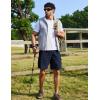 image:imageCOOFANDY Mens Cargo Cotton Twill Cargo Shorts Drawstring Stretch Elastic Waist Casual Work Short with 5 PocketsNavy Bule